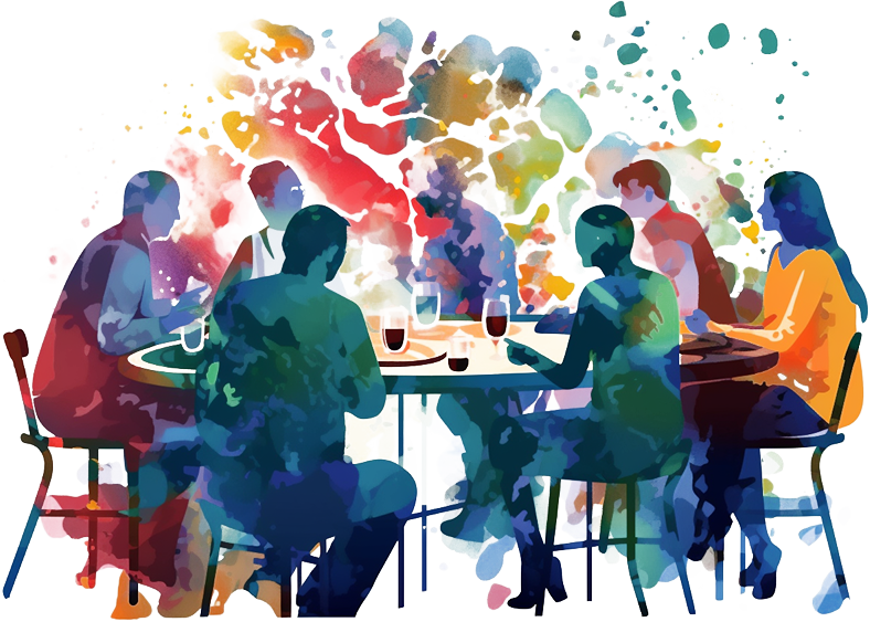 Gruppe-tisch-bunt